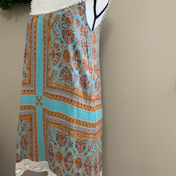 ENTRO dress size medium with crochet EUC - Picture 5 of 9